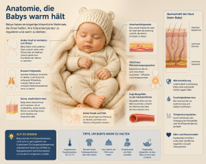 Anatomie, die Babys warm hält