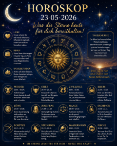 Horoskop 23 05 2026 Was die Sterne heute für dich bereithalten!