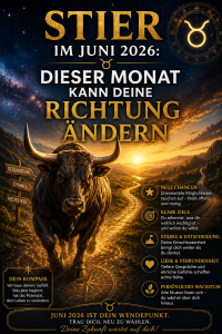 Stier im Juni 2026: Dieser Monat kann deine Richtung ändern
