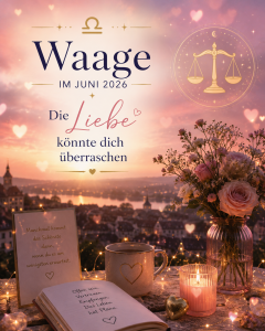 Waage im Juni 2026: Die Liebe könnte dich überraschen
