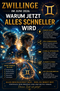 Zwillinge im Juni 2026: Warum jetzt alles schneller wird