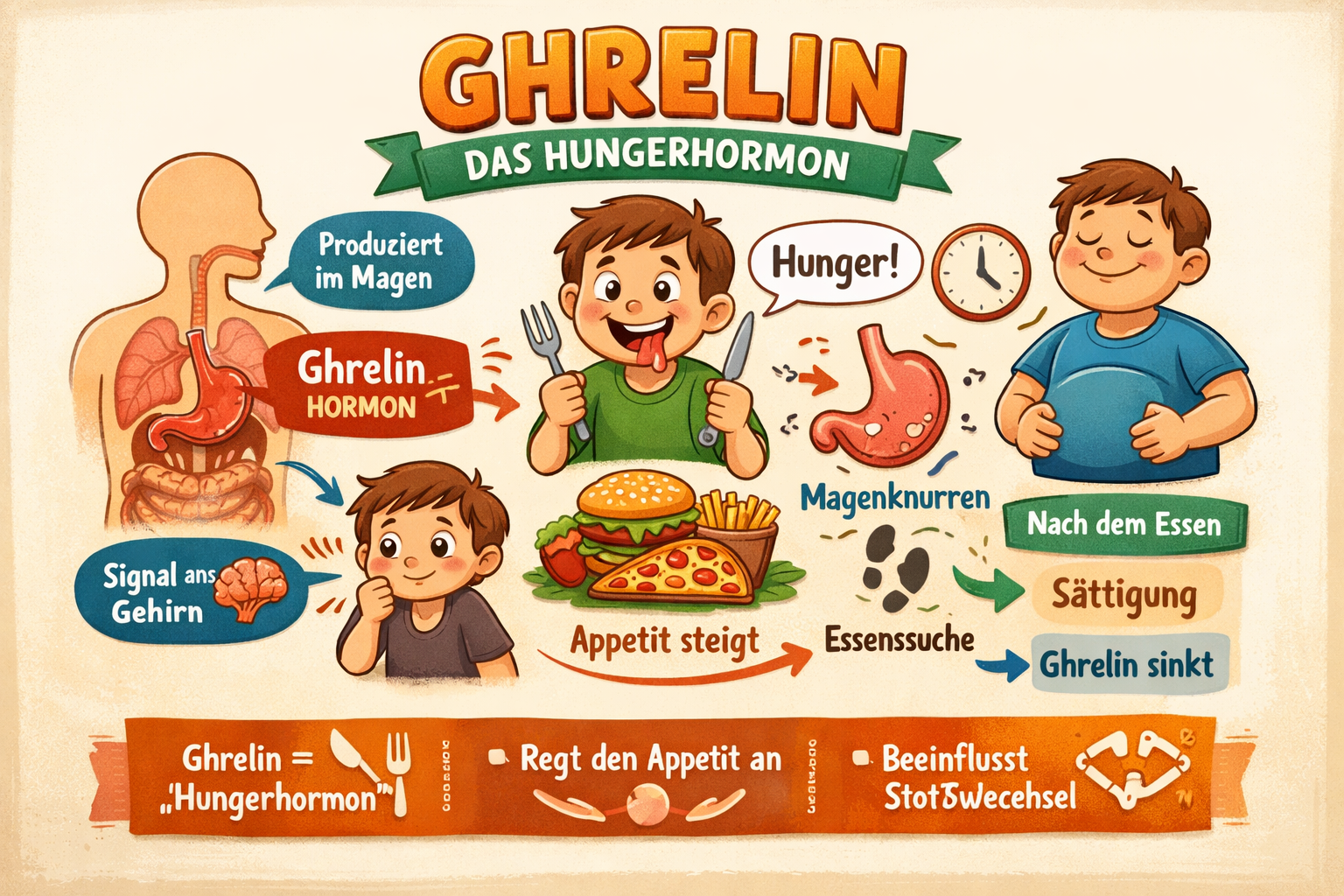 Was ist das Hormon Ghrelin?