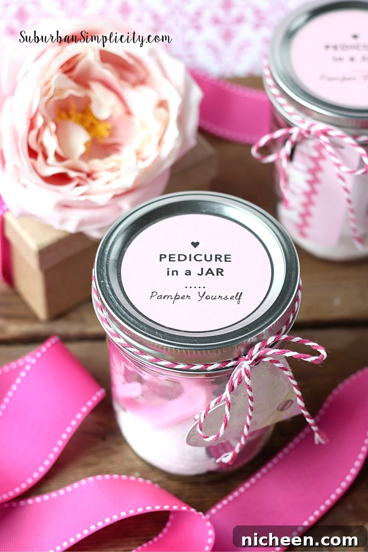 Pedicure in a Jar: DIY Spa Foot Treatment