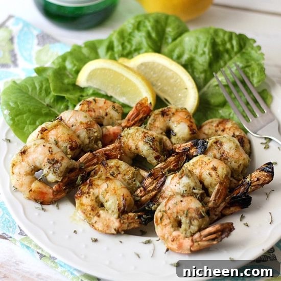 Grilled Pesto Shrimp Skewers Recipe