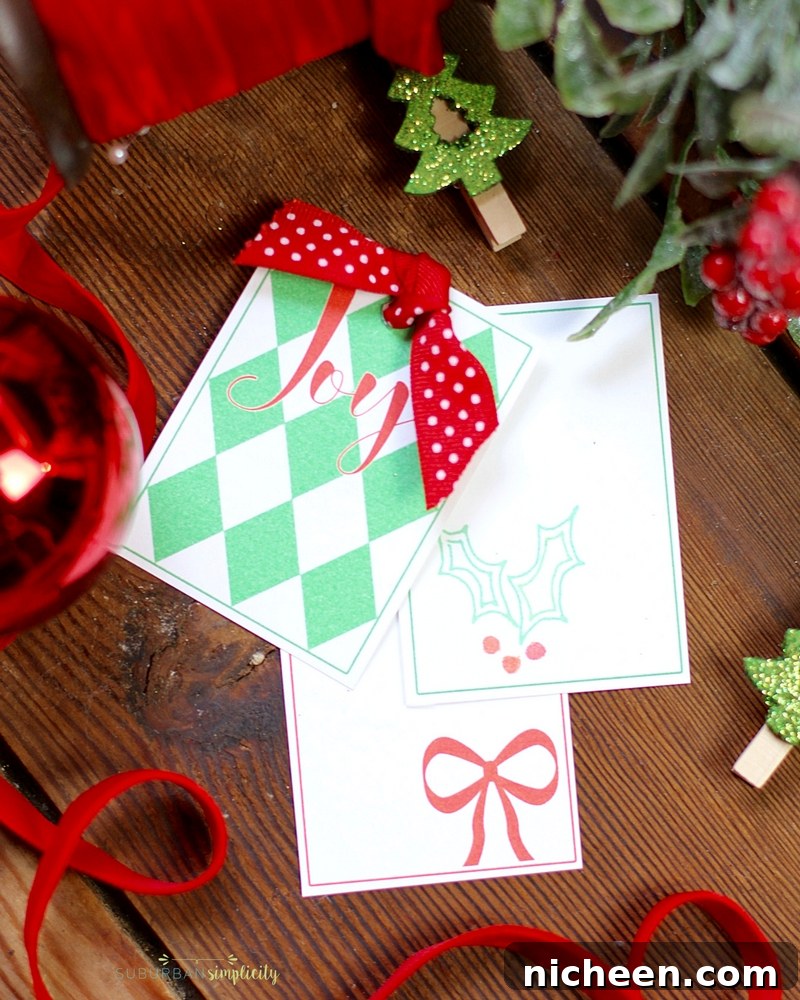 Free Printable Christmas Gift Tags to Download and Print 4 Free Printable Christmas Gift Tags to Download and Print