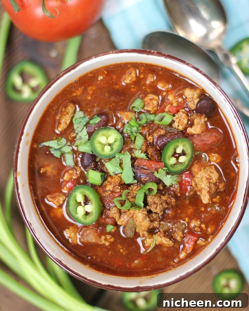 Slow Cooker Turkey Chili for Weeknight Meals