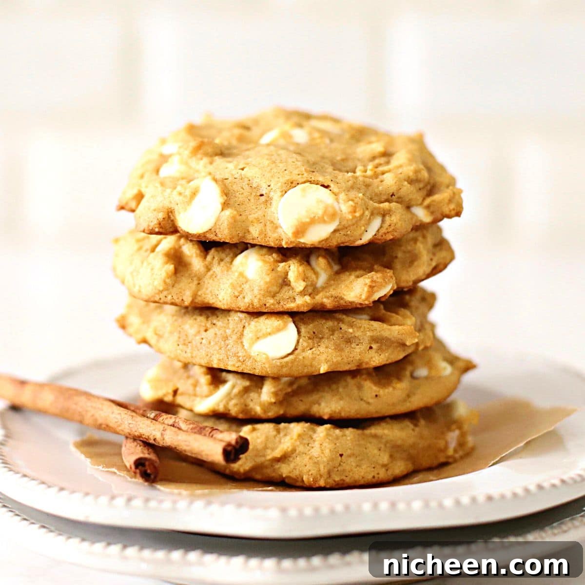 White Chocolate Chip Pumpkin Spice Cookies Recipe
