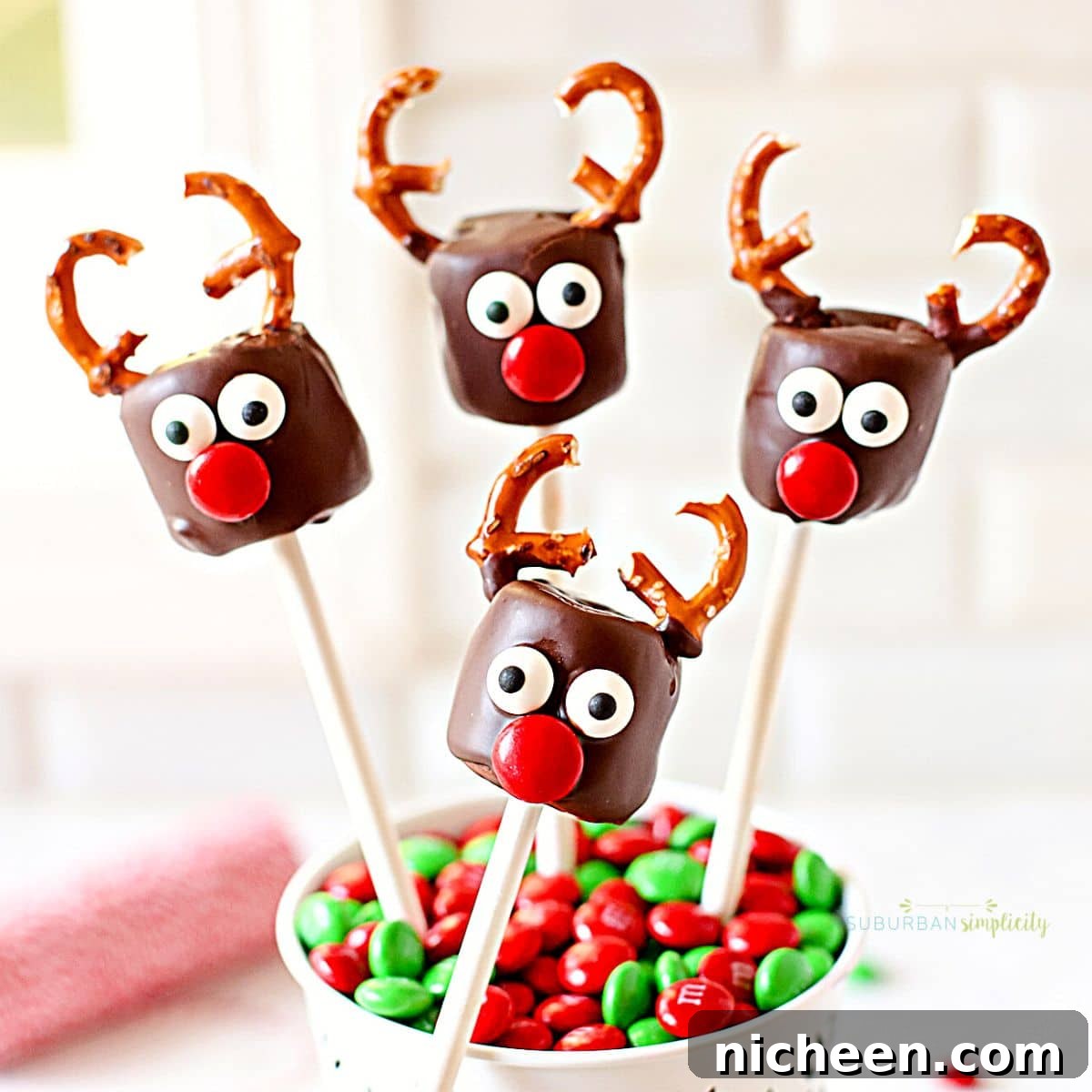 Chocolate-Covered Marshmallow Reindeer Recipe