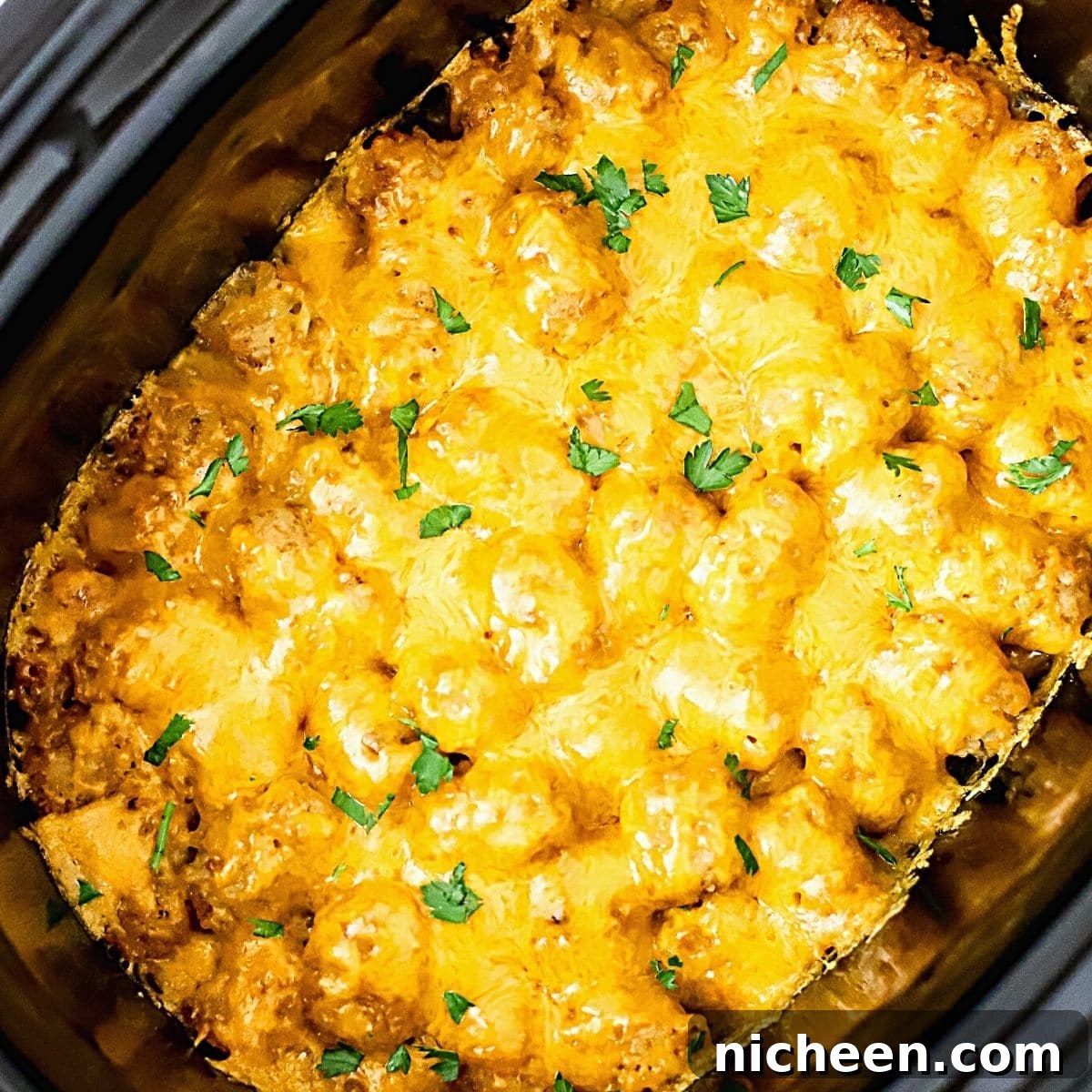 Slow Cooker Tater Tot Casserole