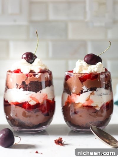 Decadent Chocolate Cherry Trifle Recipe