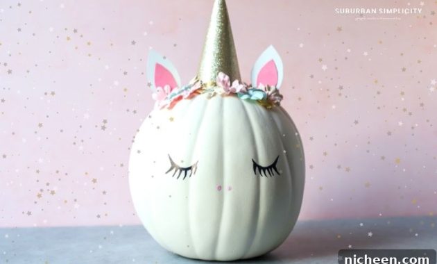 DIY Unicorn Pumpkin: Cute Halloween Craft Tutorial 1 featured 284050