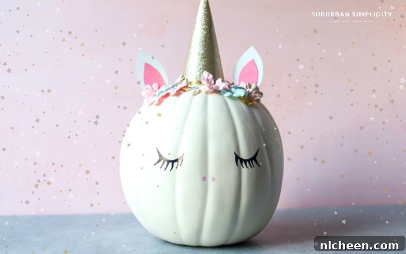 DIY Unicorn Pumpkin: Cute Halloween Craft Tutorial