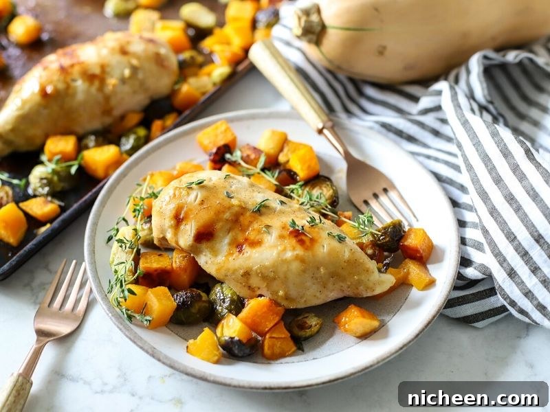 Sheet Pan Chicken with Roasted Butternut Squash