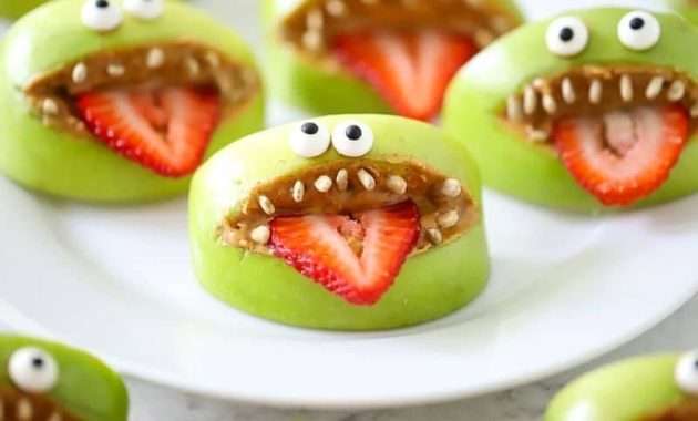 Apple Monster Mouths: Halloween Snack Recipe 1 featured 302066