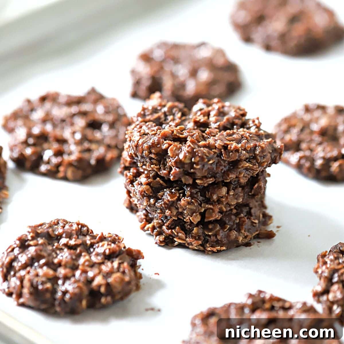 Peanut-Free No-Bake Chocolate Oat Cookies