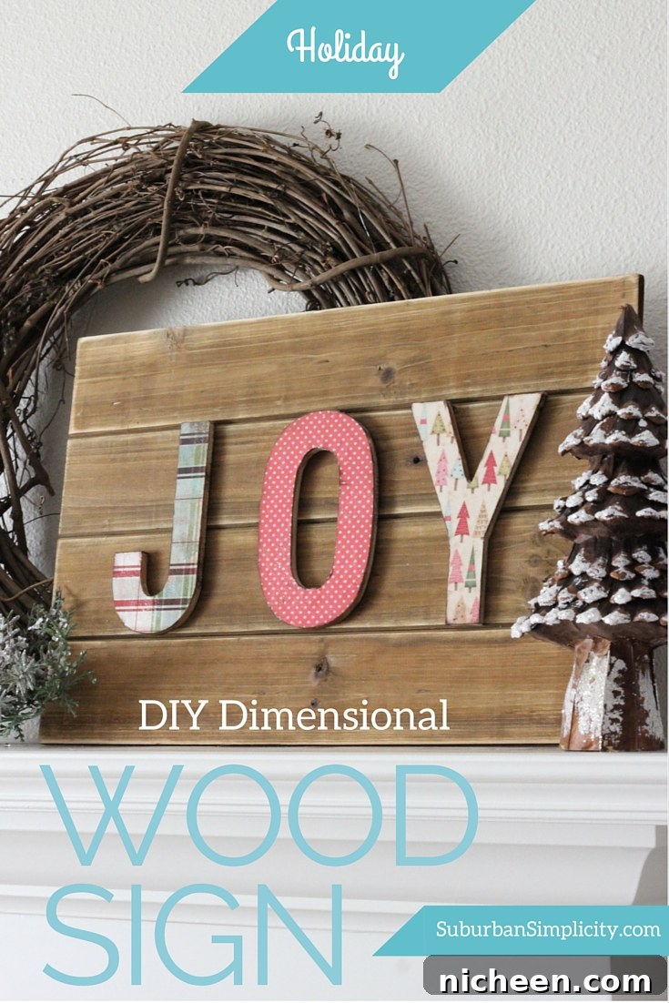 How to Make a 3D Holiday Letter Sign