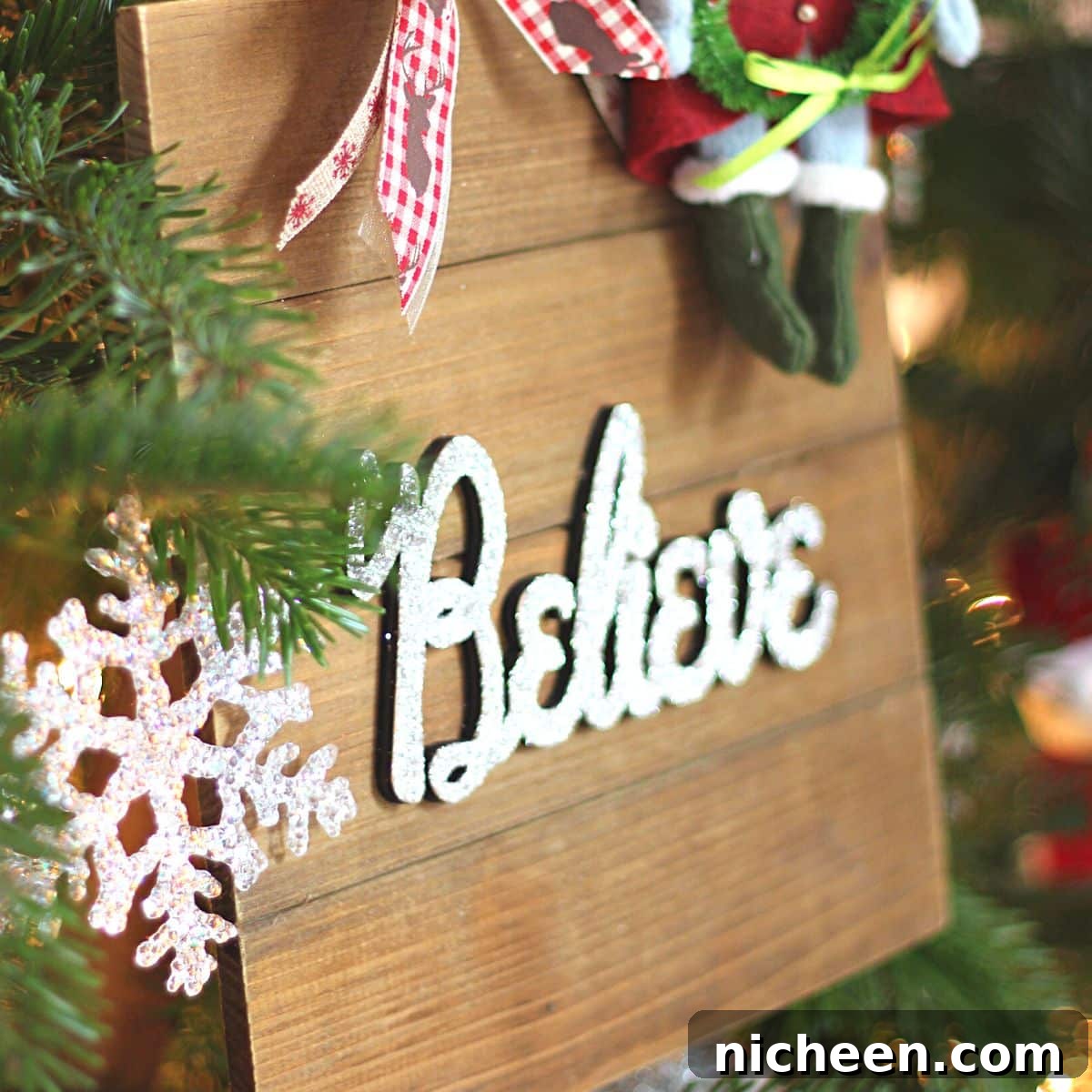 Step-by-Step DIY Glitter Wood Sign for Home Decor