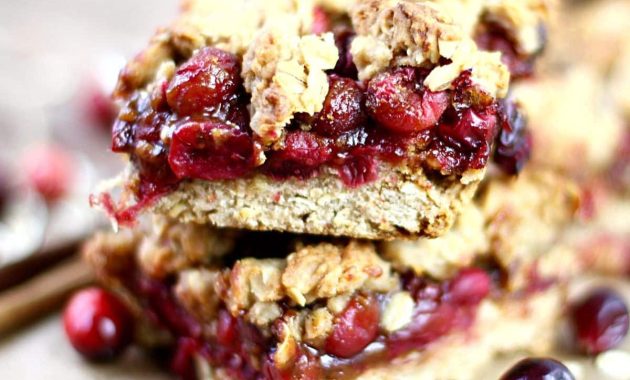 Homemade Cranberry Oatmeal Bars Recipe 1 featured 5304