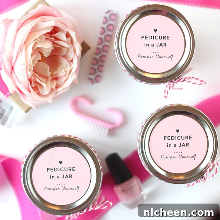 Pedicure in a jar square