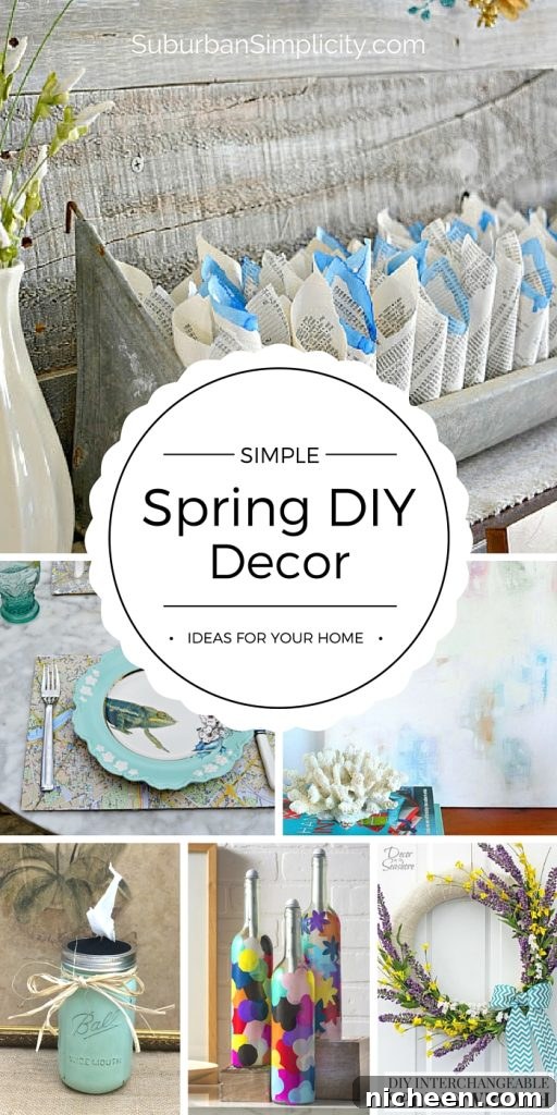 Spring DIY Decor Ideas to Refresh Your Home 2 Try these Simple Spring DIY Decor Ideas to freshen up your home for Spring! Easy, inexpensive and oh, so cute!