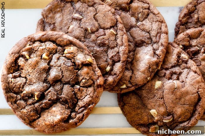 Peppermint Nutella Cookies