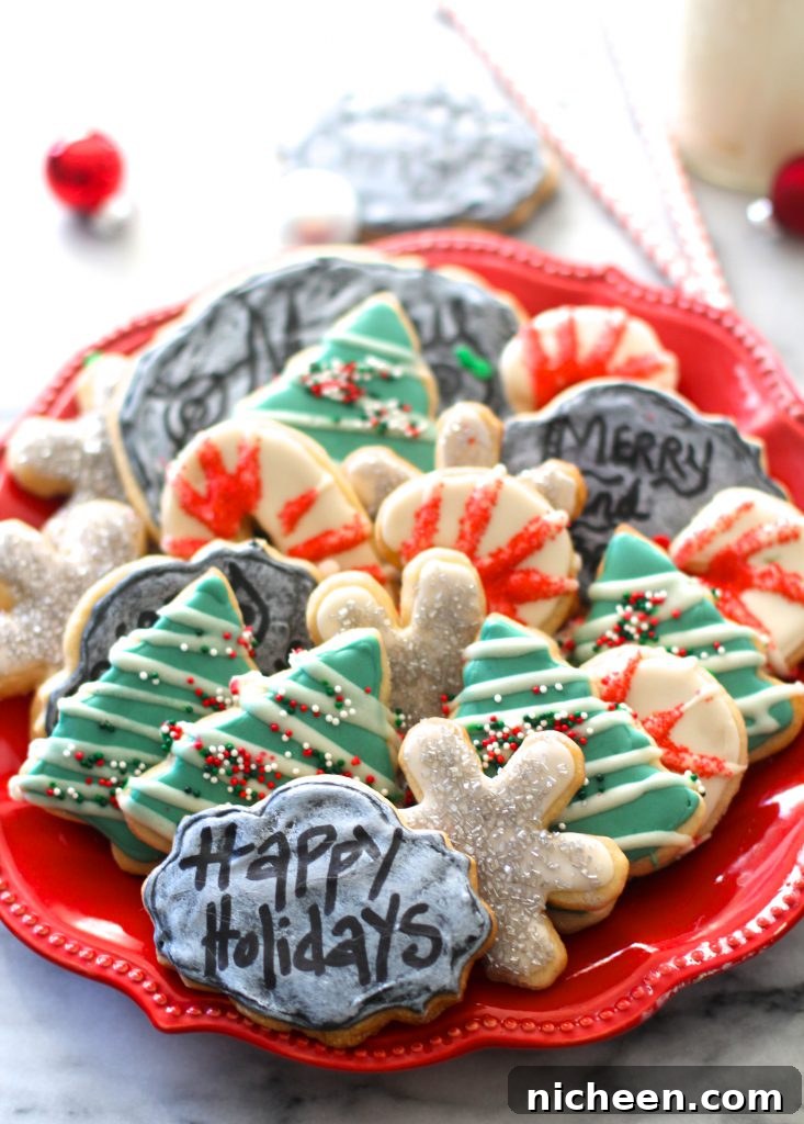 Cookie Exchange Recipes that people love, Chalkboard Christmas Cookies