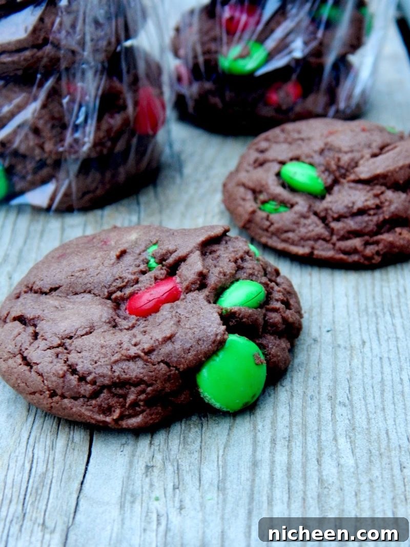 Double Chocolate Christmas Cookies