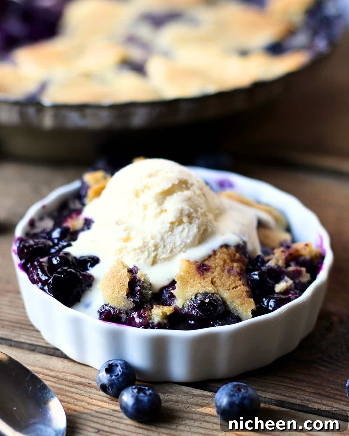 Blueberry Cobbler with Cookie Dough Crust Recipe
