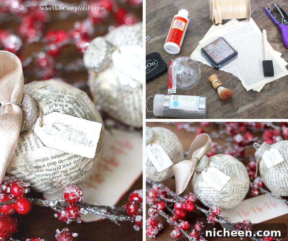 DIY Book Page Ornament: Step-by-Step Tutorial 3 Making your own DIY Book Page Ornament is simple and fun. Use an old book to create a one-of-a-kind Christmas decoration your family will cherish year after year.
