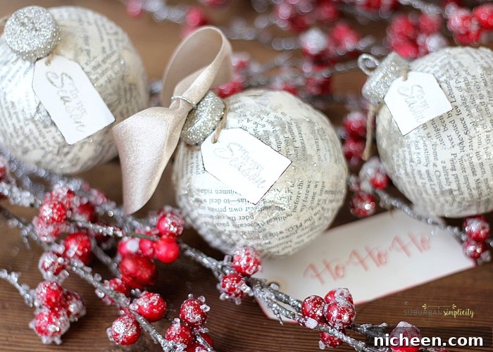 DIY Book Page Ornament: Step-by-Step Tutorial 4 Making your own DIY Book Page Ornament is simple and fun. Use an old book to create a one-of-a-kind Christmas decoration your family will cherish year after year.