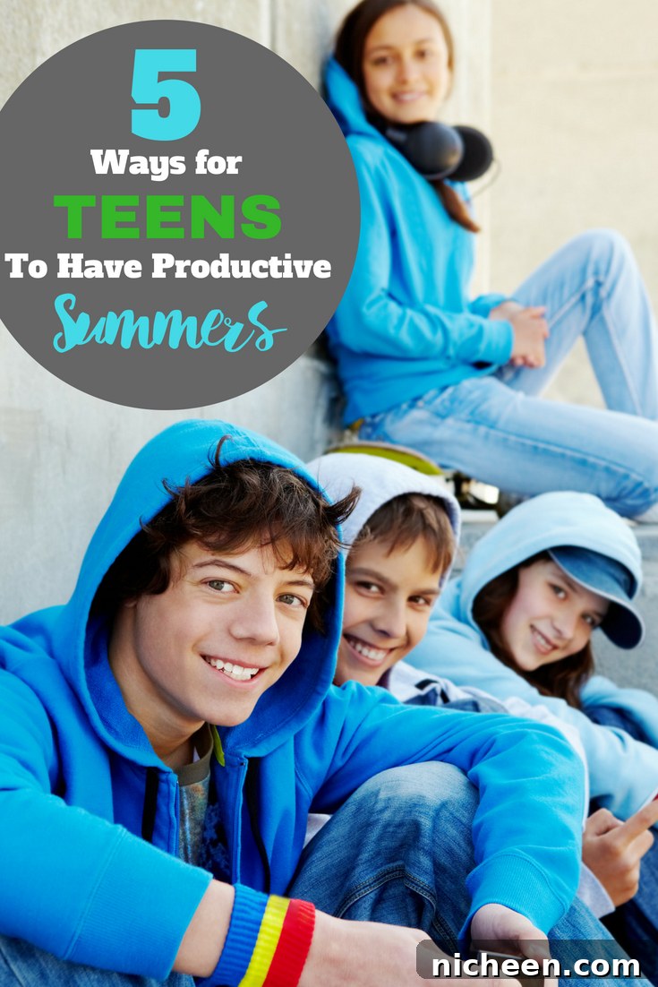5 Summer Tips to Boost Your Teen's Productivity 2 Teenagers have a lot of time on their hands in the summertime. Don't let them get bored, help your teen have a productive summer with these creative ideas they'll thank you for!