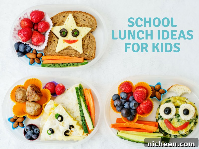 31 No-Sandwich Lunch Ideas Kids Will Love 2 Looking for School Lunch Ideas for Kids? Check out these fun and SUPER creative school lunch ideas that'll make your life easier!