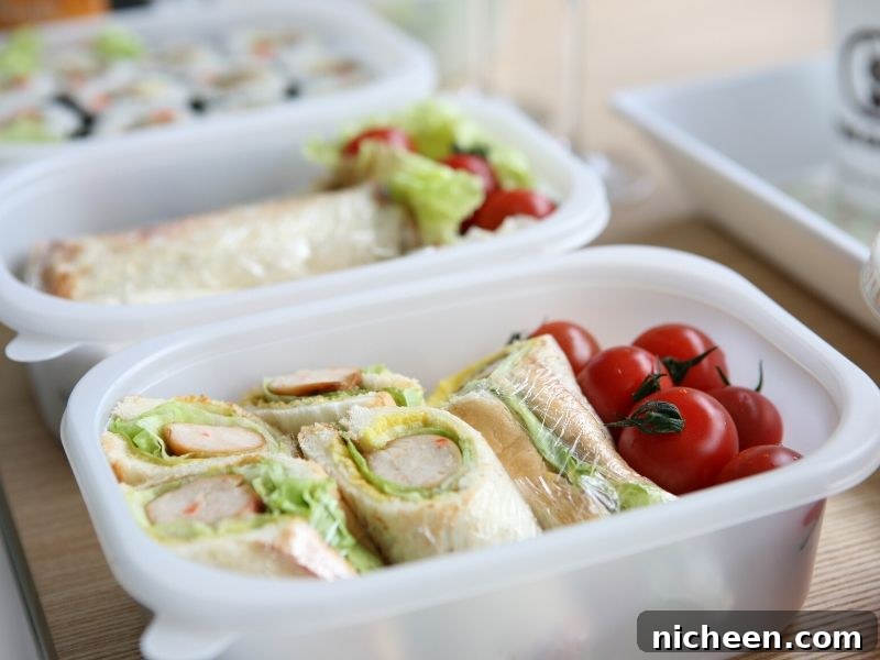 31 No-Sandwich Lunch Ideas Kids Will Love 4 lunch wraps in plastic ware