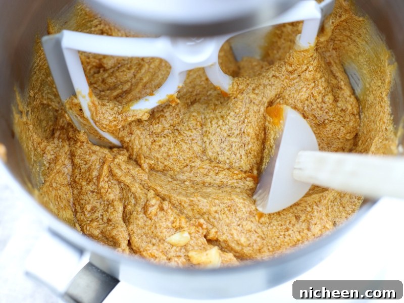 White Chocolate Chip Pumpkin Spice Cookies Recipe 5 batter for pumpkin spice cookie recipe