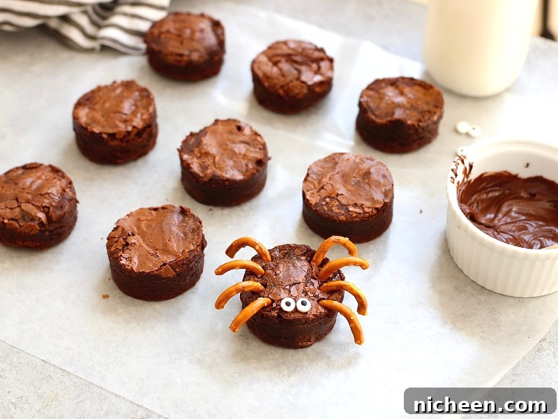 Brownie Spiders for Halloween.