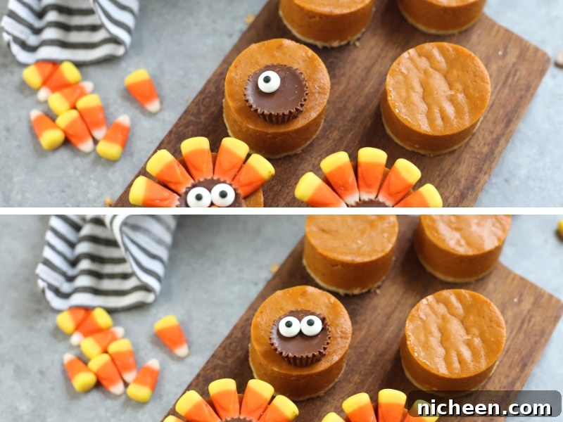 How to Make Pumpkin Pie Turkeys for Thanksgiving 7 Candy to make Pumpkin Pie Turkeys