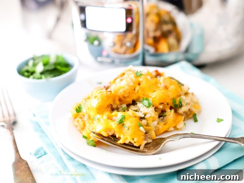 Slow Cooker Tater Tot Casserole 2 Crock Pot Tater Tot Casserole on a plate.