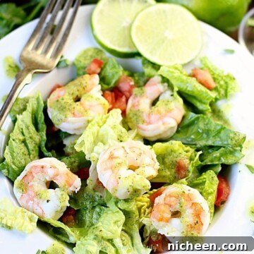shrimp salad in a bowl