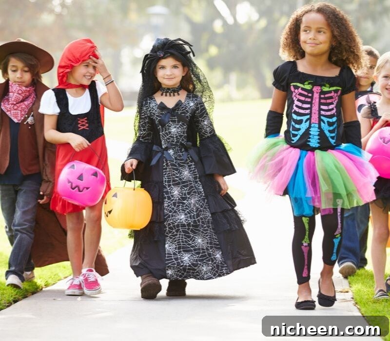 A group of kids in costumes