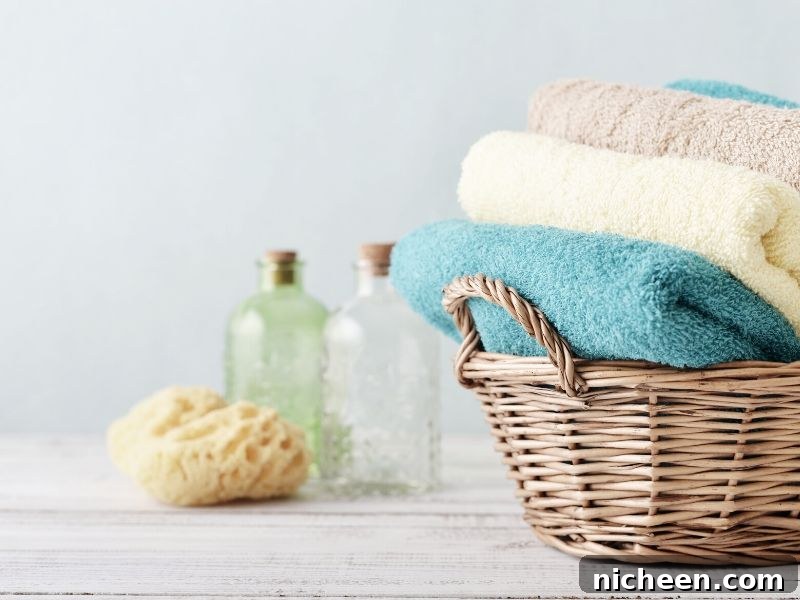 10 Quick Home Prep Tips for Last Minute Guests 6 Basket with towels
