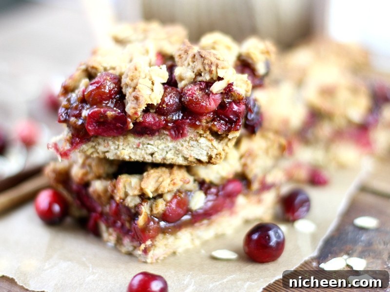 12 Creative Ways to Use Leftover Cranberry Sauce 3 Delicious and easy Cranberry Oatmeal Bars. The perfect breakfast or anytime snack. Low in refined sugar.
