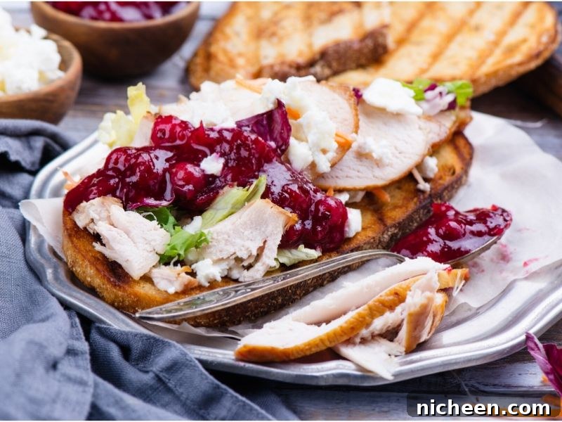 12 Creative Ways to Use Leftover Cranberry Sauce 8 Turkey Sandwich with cranberry sauce