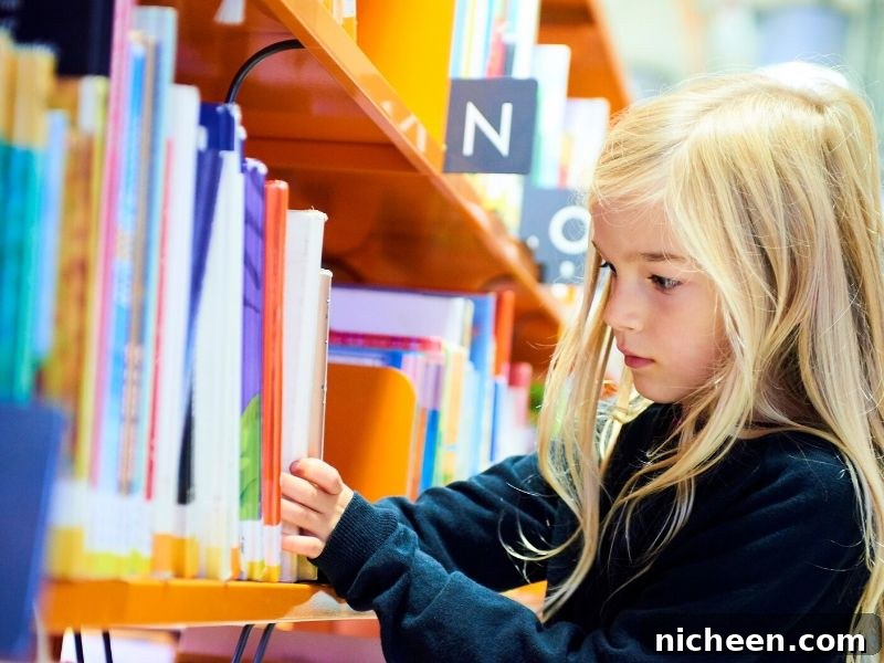30 Practical Ways to Save Money Every Month 3 child picking books at the library
