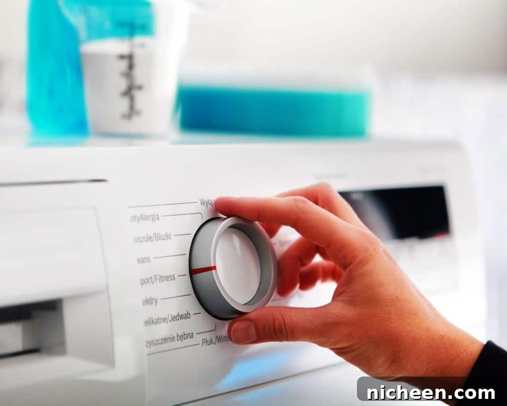 How to Deep-Clean Your Washing Machine: Step-by-Step 4 knobs on a washing machine