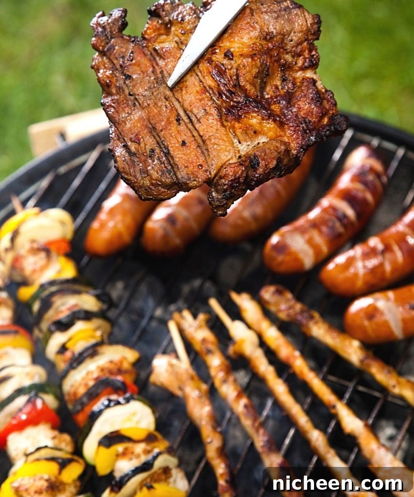 How to Keep Meat Moist on the Grill: 8 Expert Tips 5 grill with meat on it