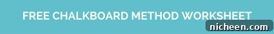 How to Set Goals You'll Actually Achieve 4 Chalkboard Method Worksheet