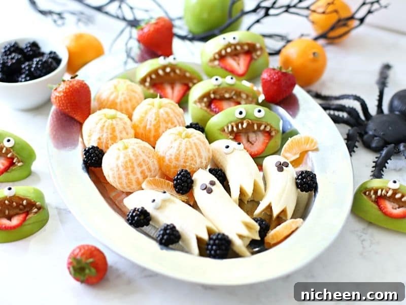 20 Wholesome Halloween Treat Recipes Kids Will Love 2 Halloween treats on a plate