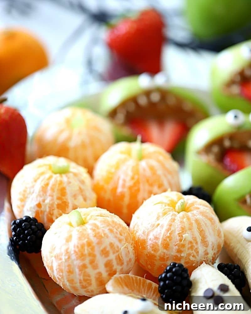 20 Wholesome Halloween Treat Recipes Kids Will Love 3 Pumpkins made from tangerines