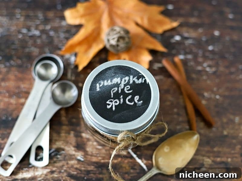 Homemade Pumpkin Pie Spice Recipe 5 jar with pumpkin pie spice