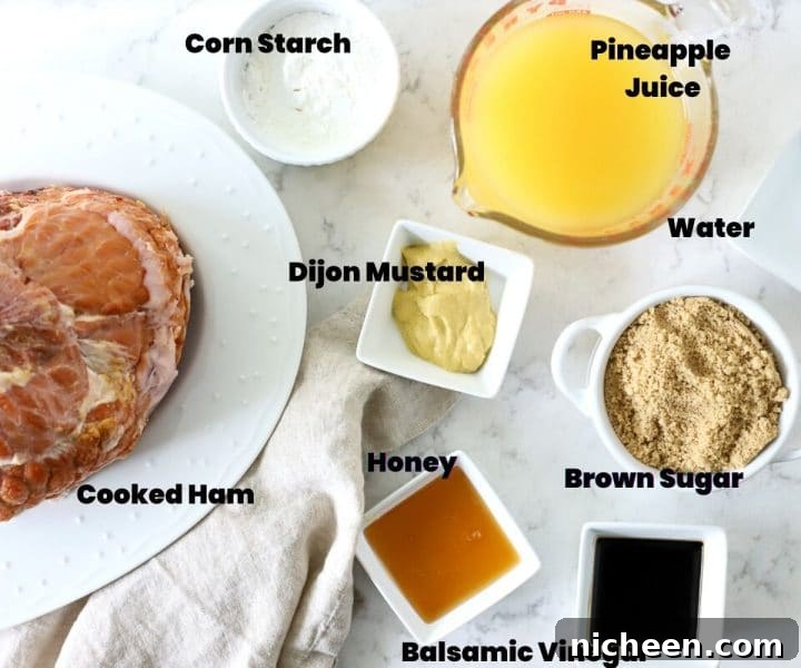 Glazed Crock-Pot Ham: Slow-Cooker Recipe for Tender, Juicy Ham 3 ingredients for slow cooker ham